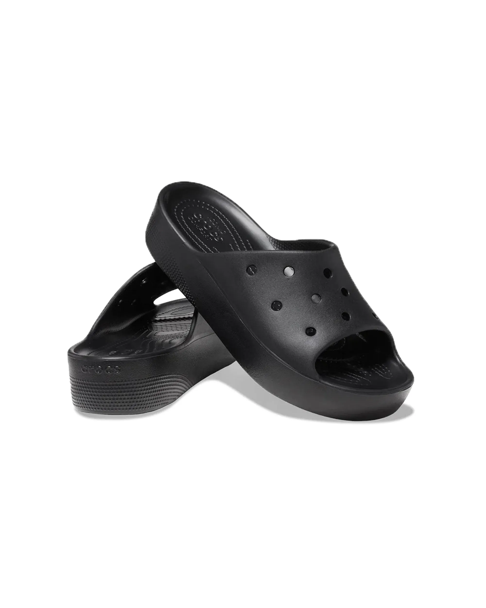 Crocs Classic Platform Slide Nero