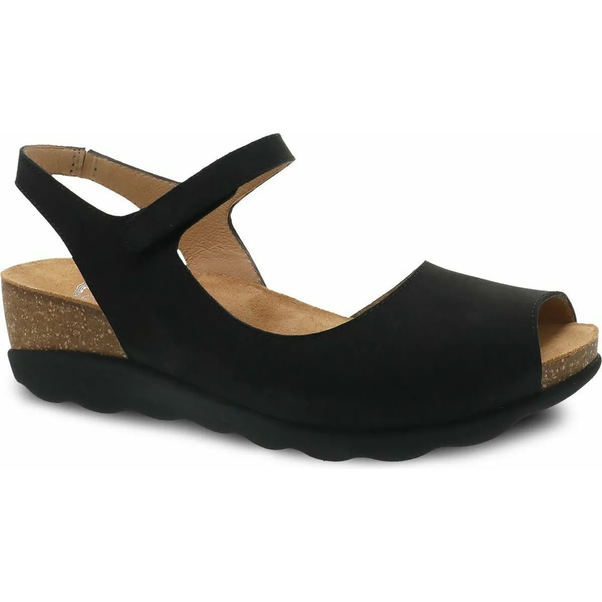 DANSKO MARCY SANDAL BLACK MILLED NUBUCK