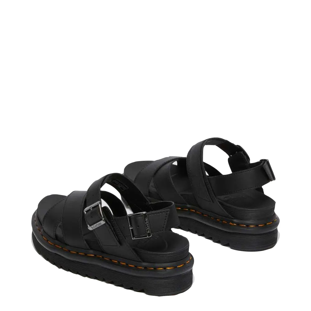 Dr. Martens Women's Voss II Cross Strap Sandal (Black)