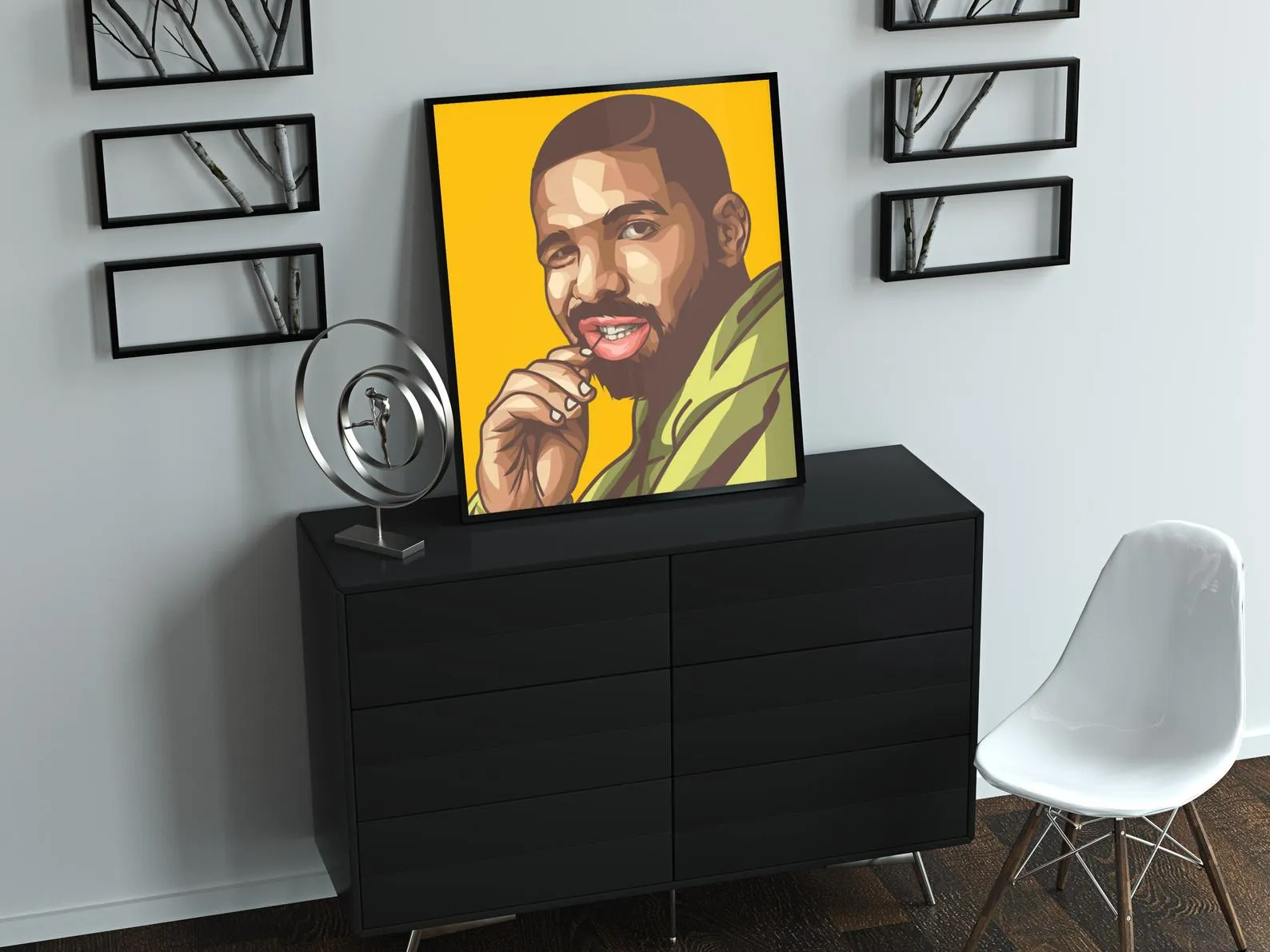 Drake Custom Poster, Drake Canvas Rolls, Custom Music Canvas, Home decor, Wall Hanging, Rapper Canvas Rolls