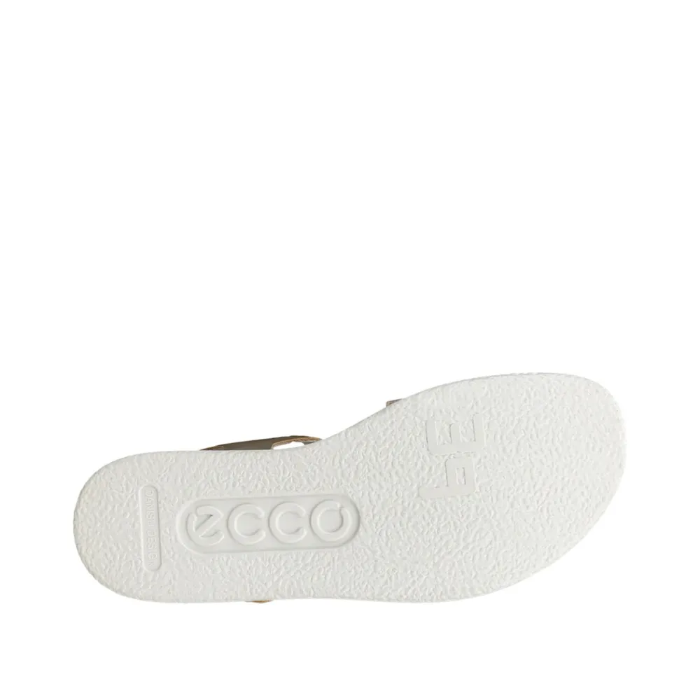 Ecco Women's Flowt Sandal (Pure White Gold)