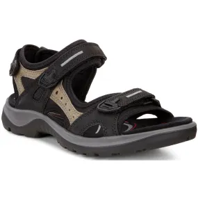 Ecco Yucatan Sandal Black/Mole/Black (Women's)