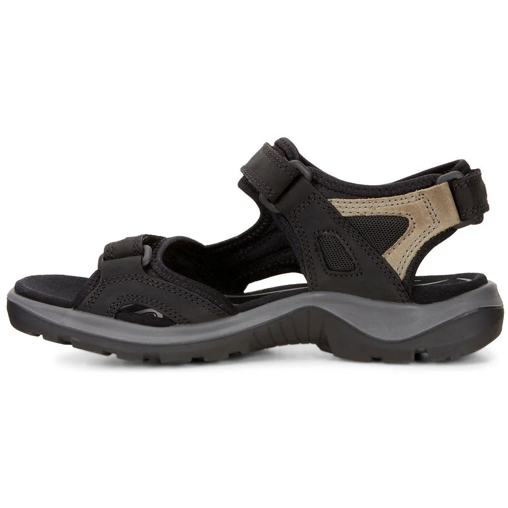 Ecco Yucatan Sandal Black/Mole/Black (Women's)