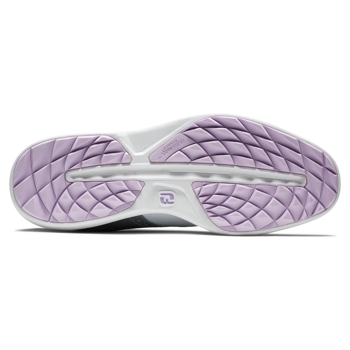 FootJoy Women's Traditions Golf Shoes- White/Silver/Purple