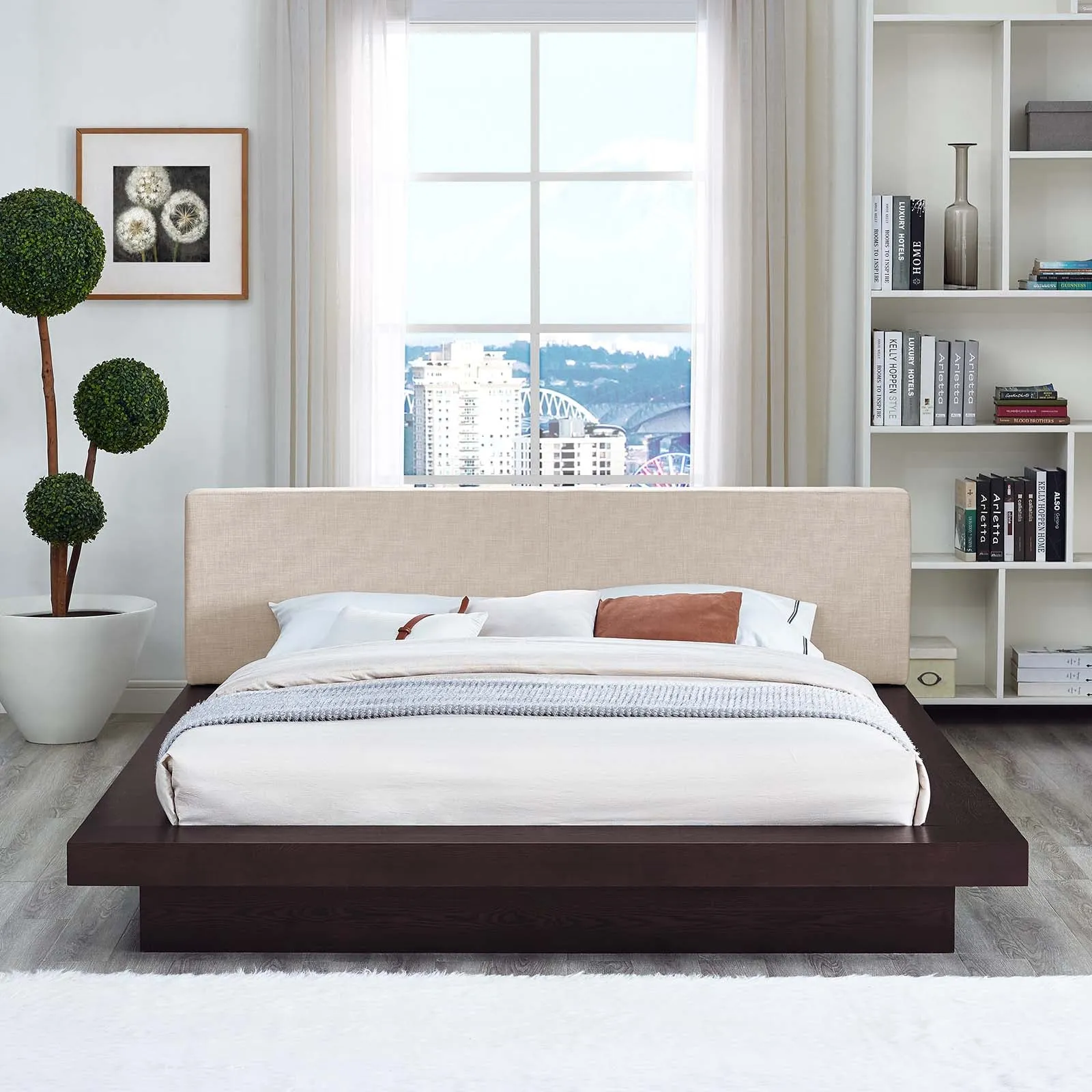 Freja Fabric Platform Bed