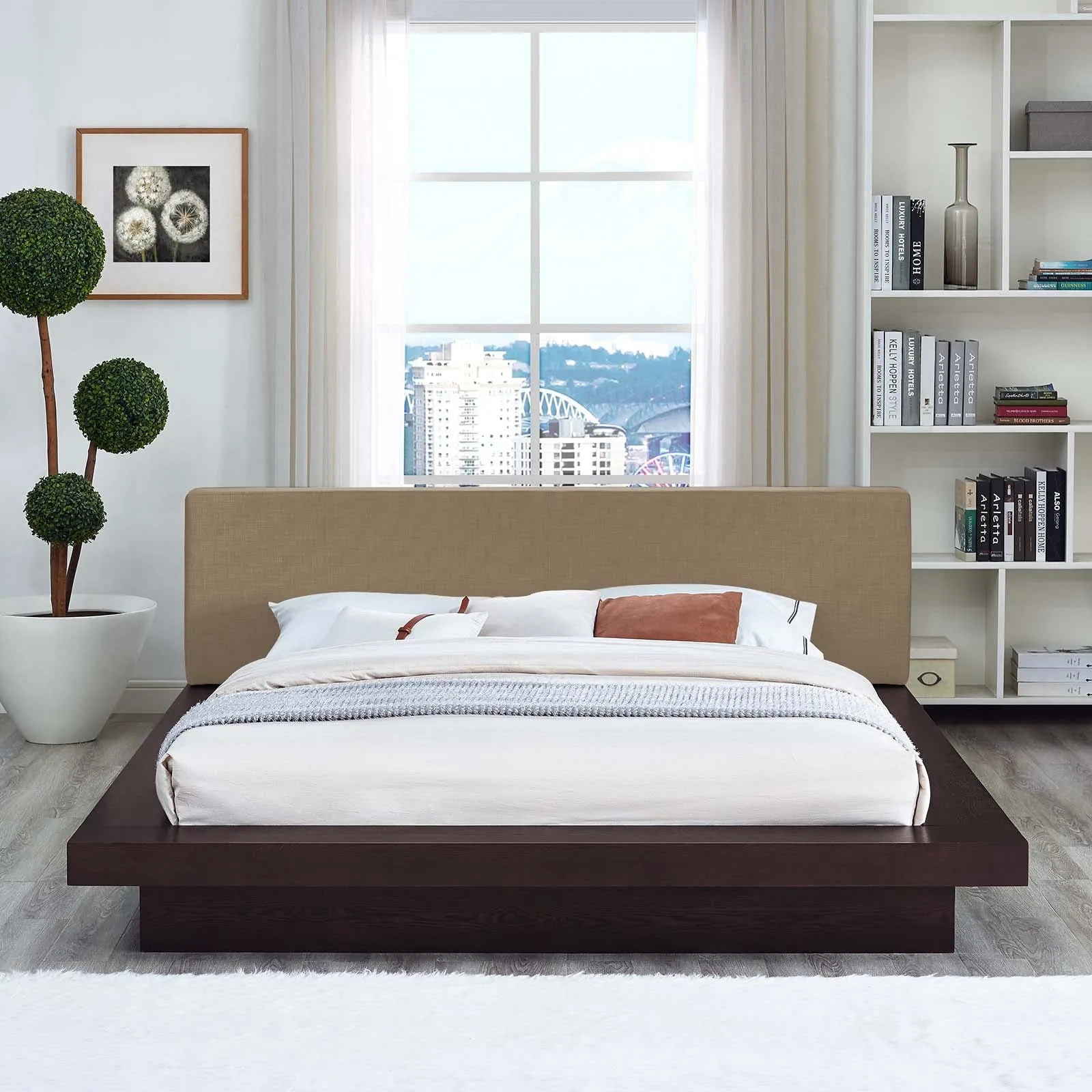 Freja Fabric Platform Bed