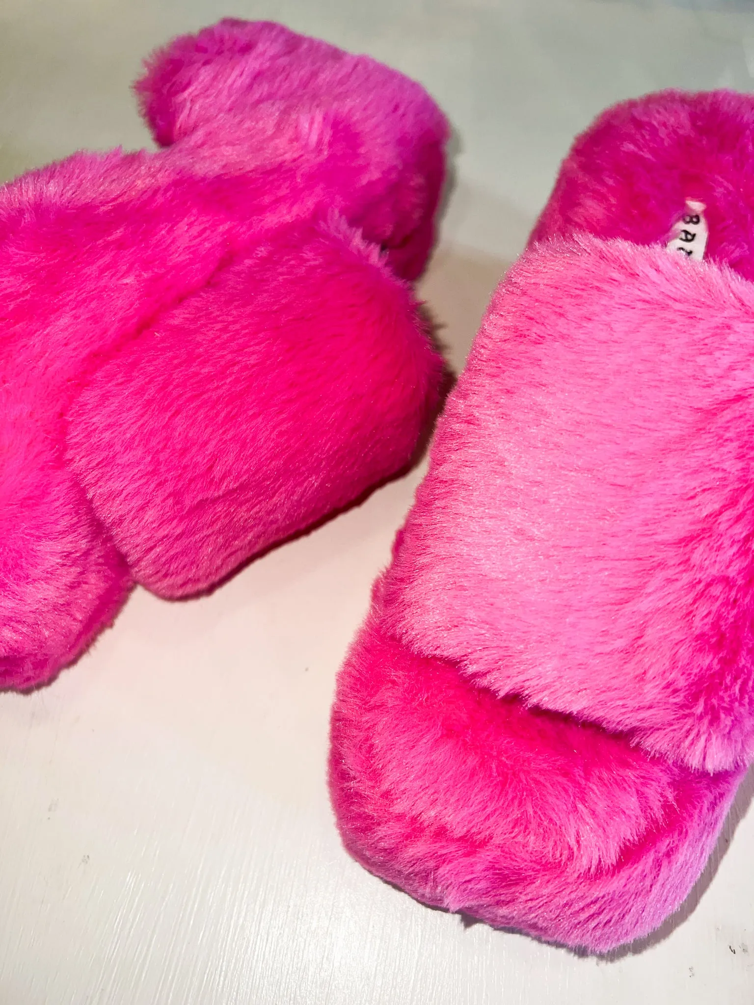 Fur Barbie Platform Wedges