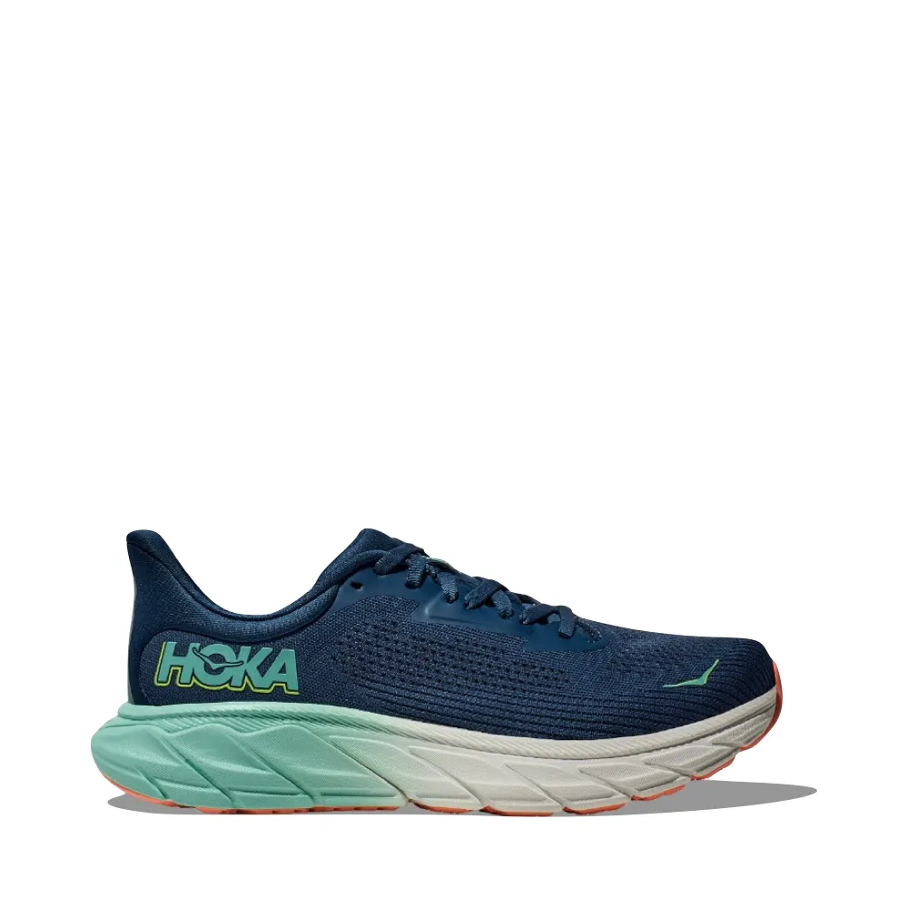 Hoka Women's Arahi 7 Sneaker in Midnight/Seafoam