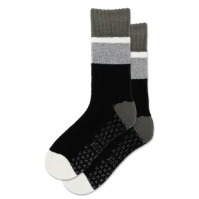 HOTSOX Men's Colorblock Non-Skid Slipper Sock