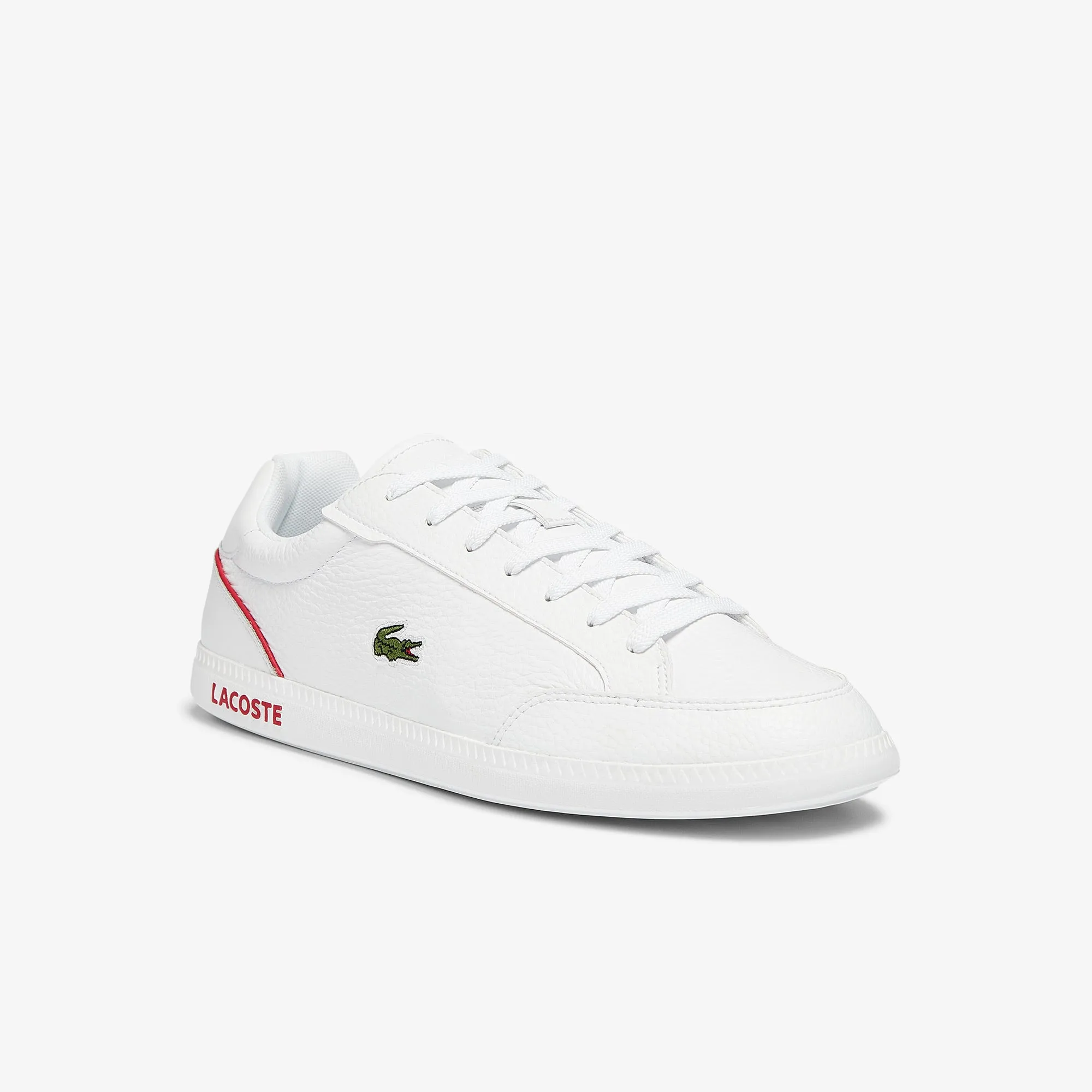 Lacoste Graduate Cap white red