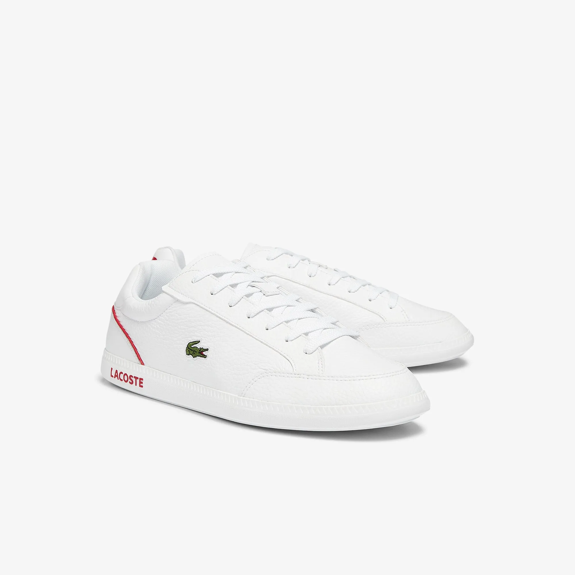 Lacoste Graduate Cap white red