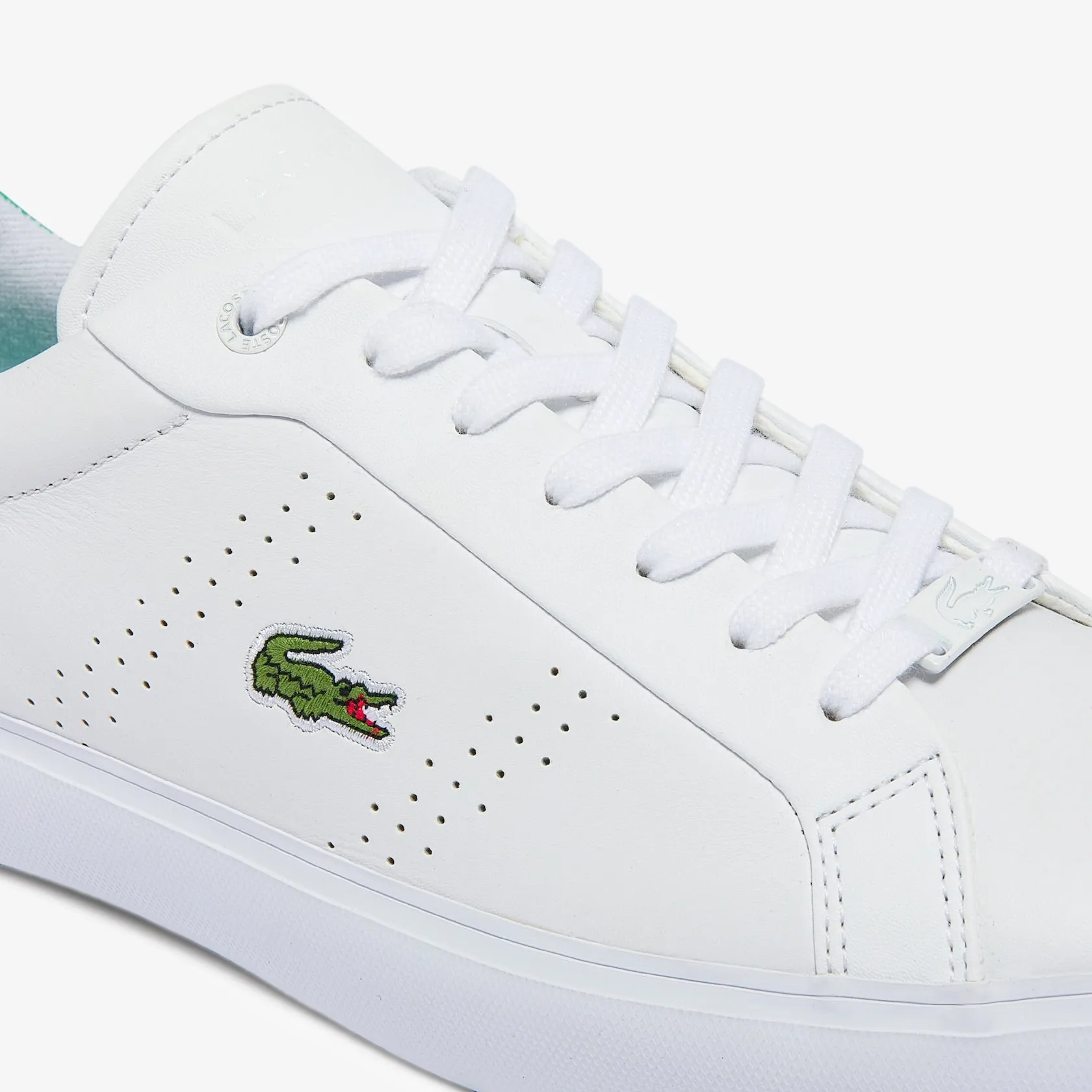 Lacoste Powercourt white green