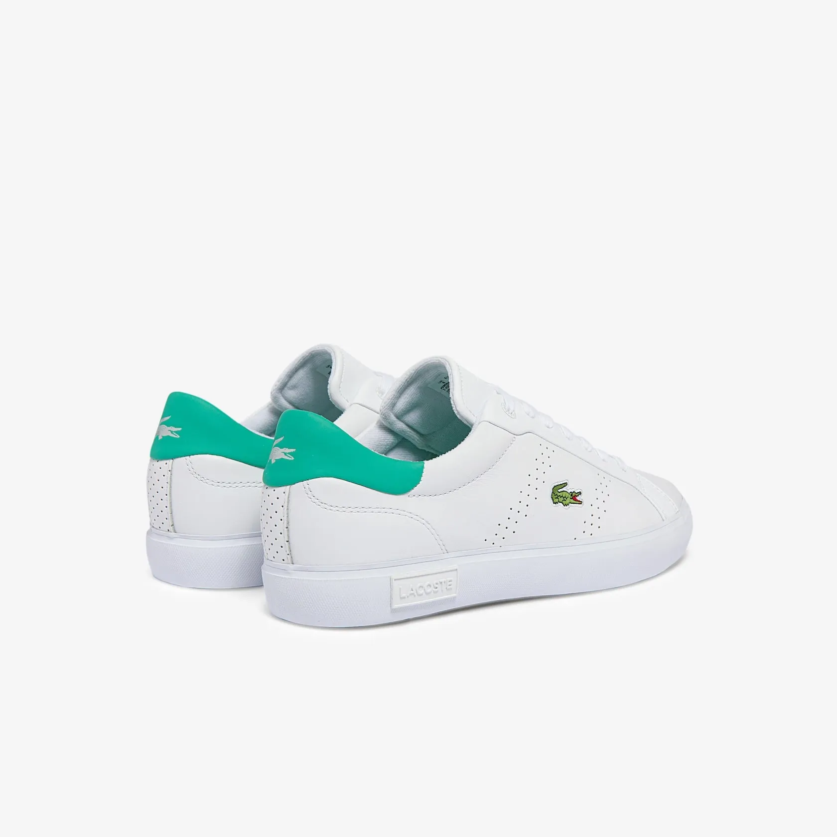 Lacoste Powercourt white green