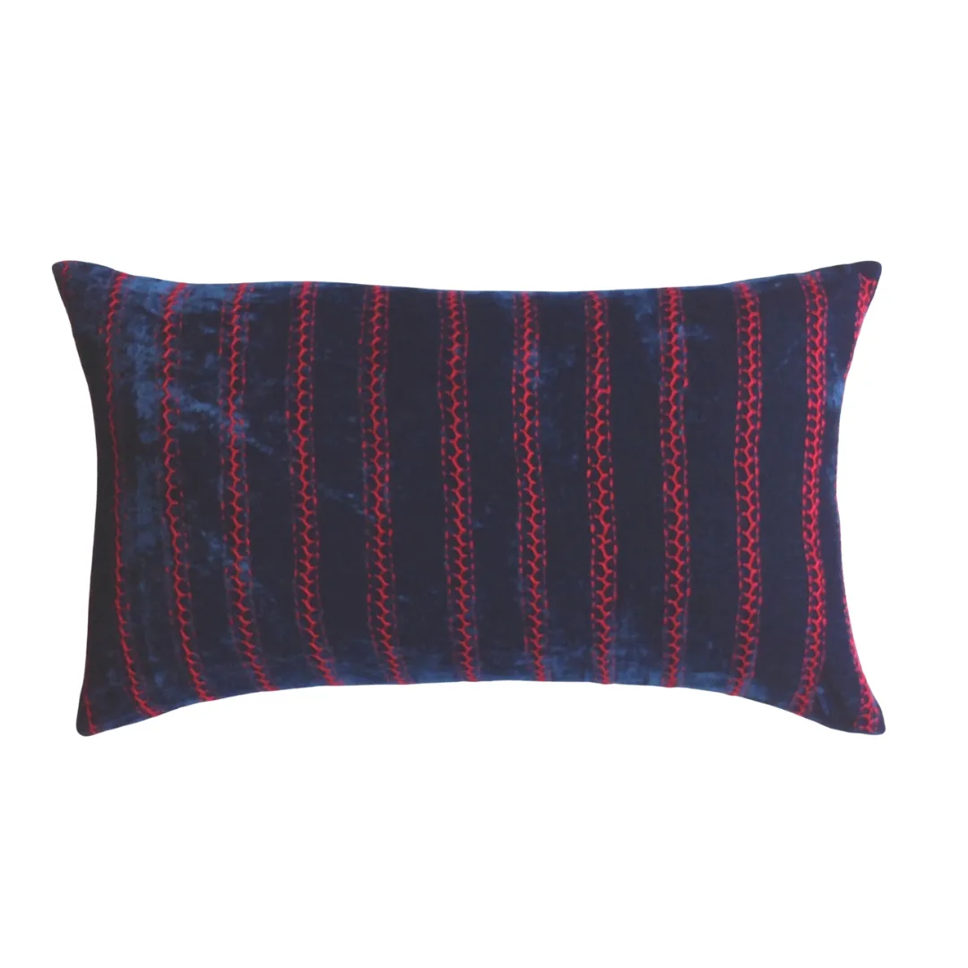 Lakhir Velvet Petit Lumbar Pillow Cover