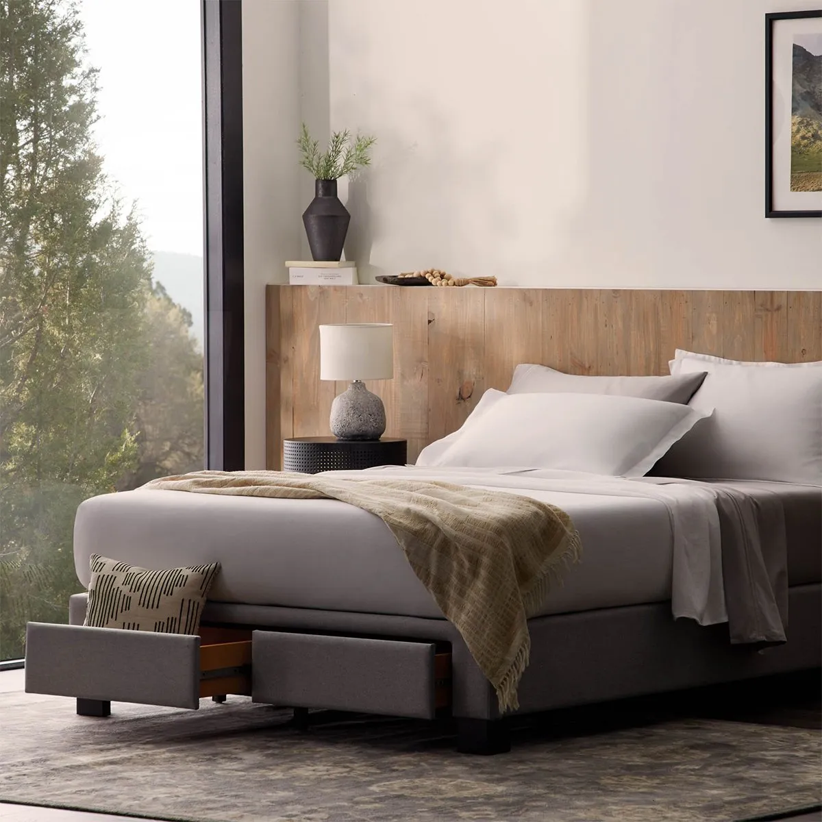 Malouf Duncan Platform Bed Base