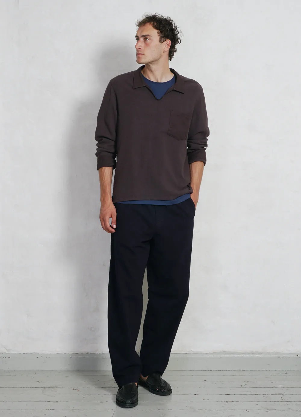 MARIUS | Casual Gauze Pull-on Shirt | Kalamata