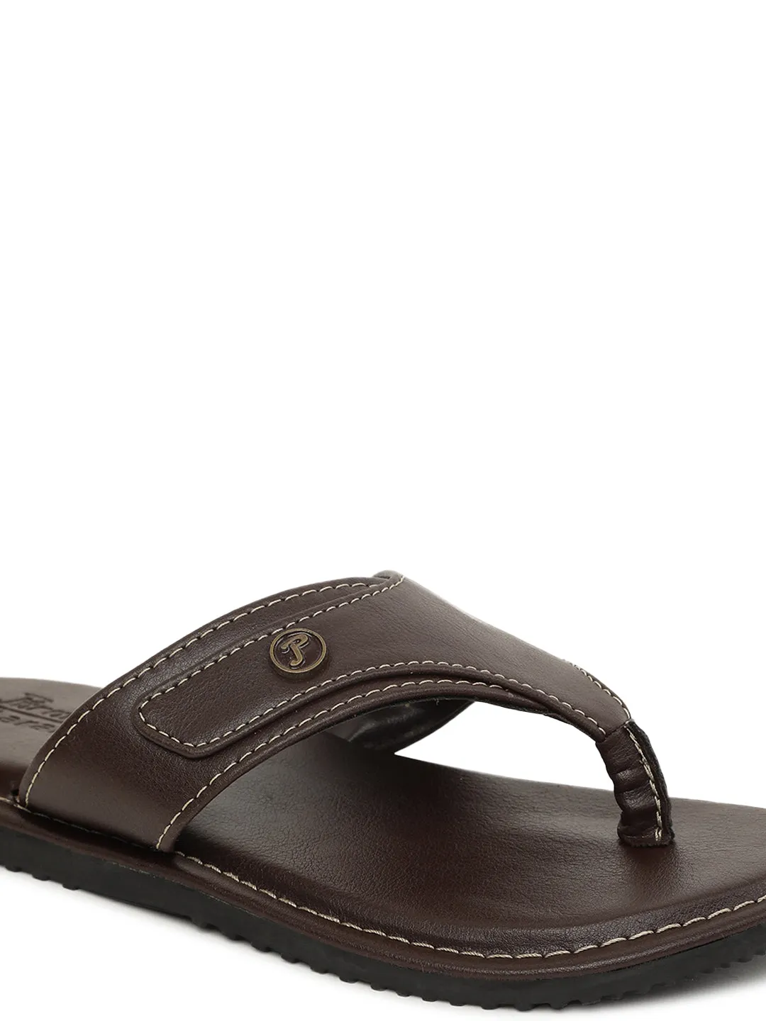 Men's Aaram Brown Flip-Flops