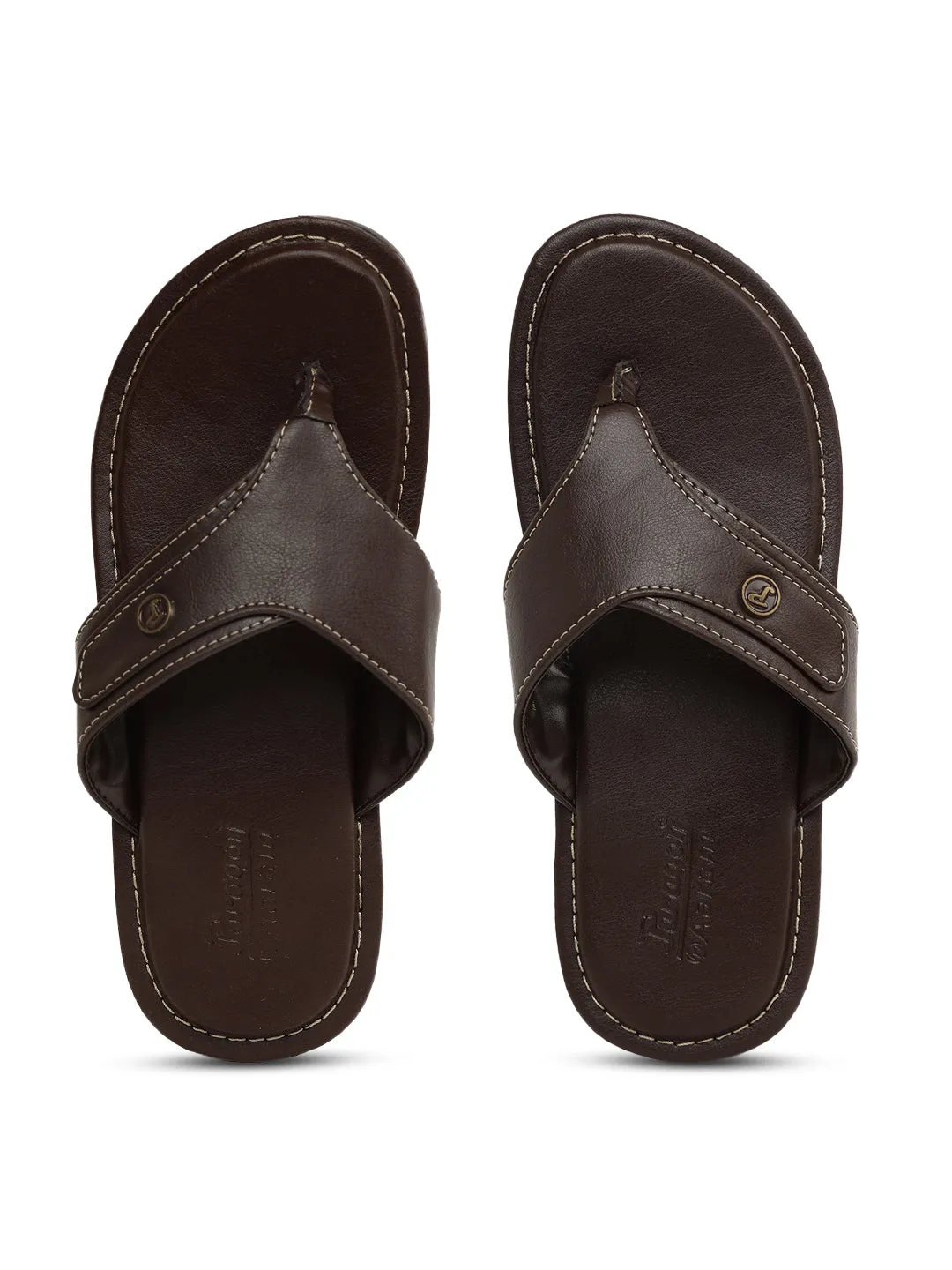 Men's Aaram Brown Flip-Flops