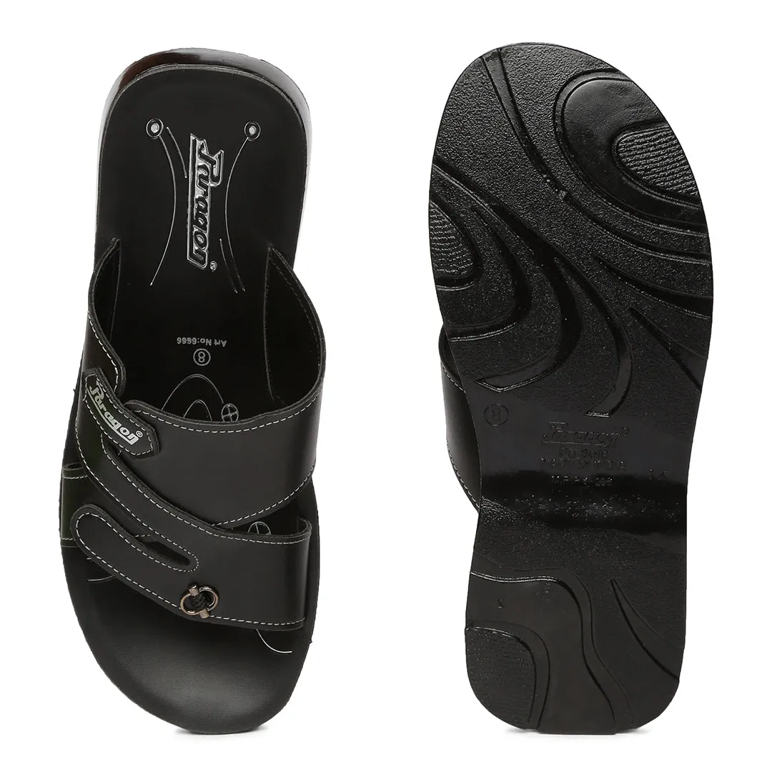 Men's Black Vertex Flip-Flops