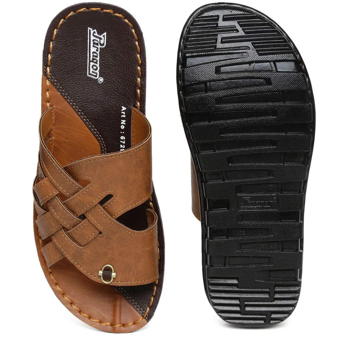 Men's Brown Vertex Flip-Flops