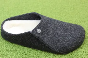 Mens Zermatt Slipper - Anthracite Wool/Shearling