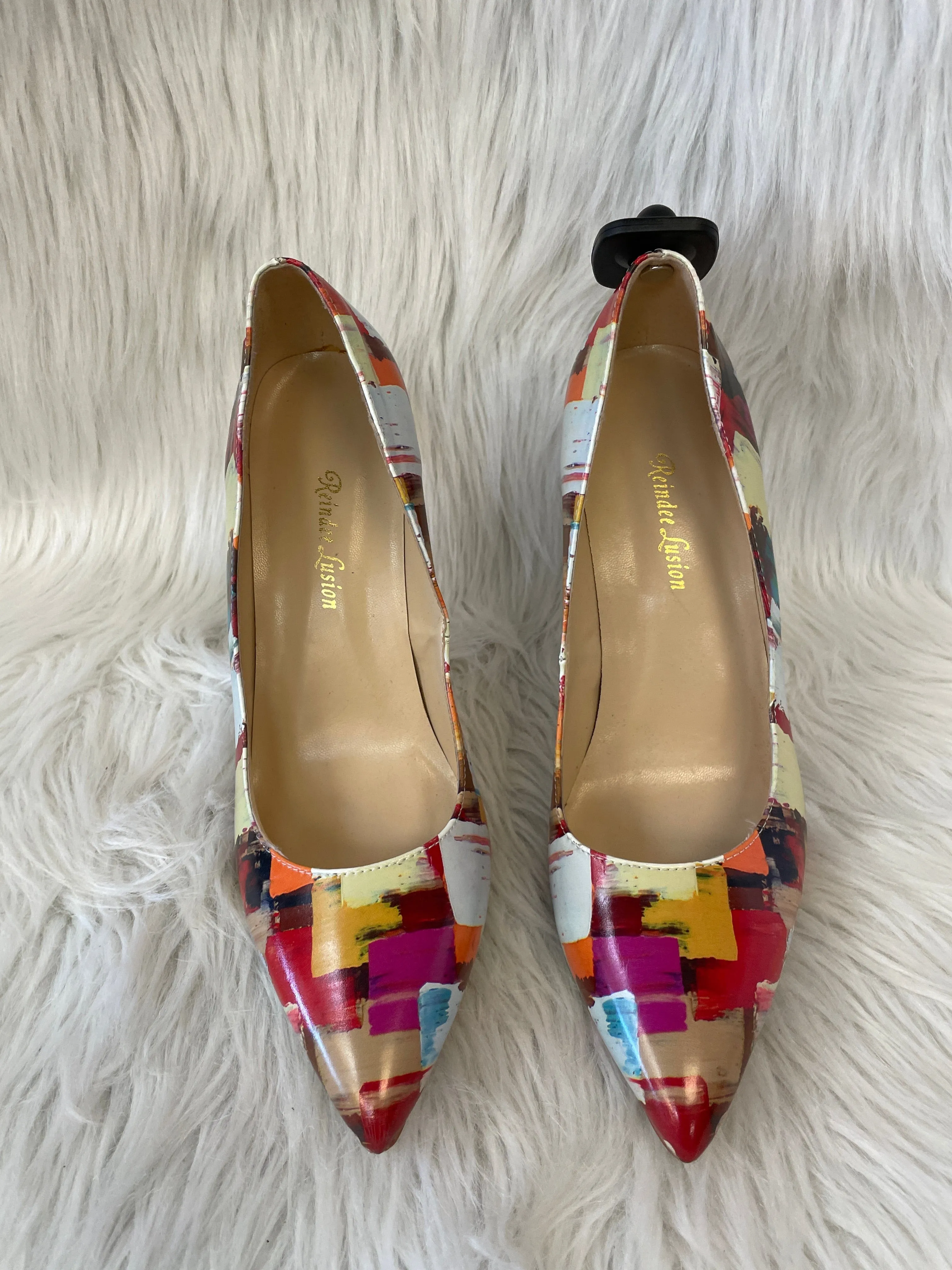 Multi-colored Shoes Heels Stiletto Clothes Mentor, Size 10