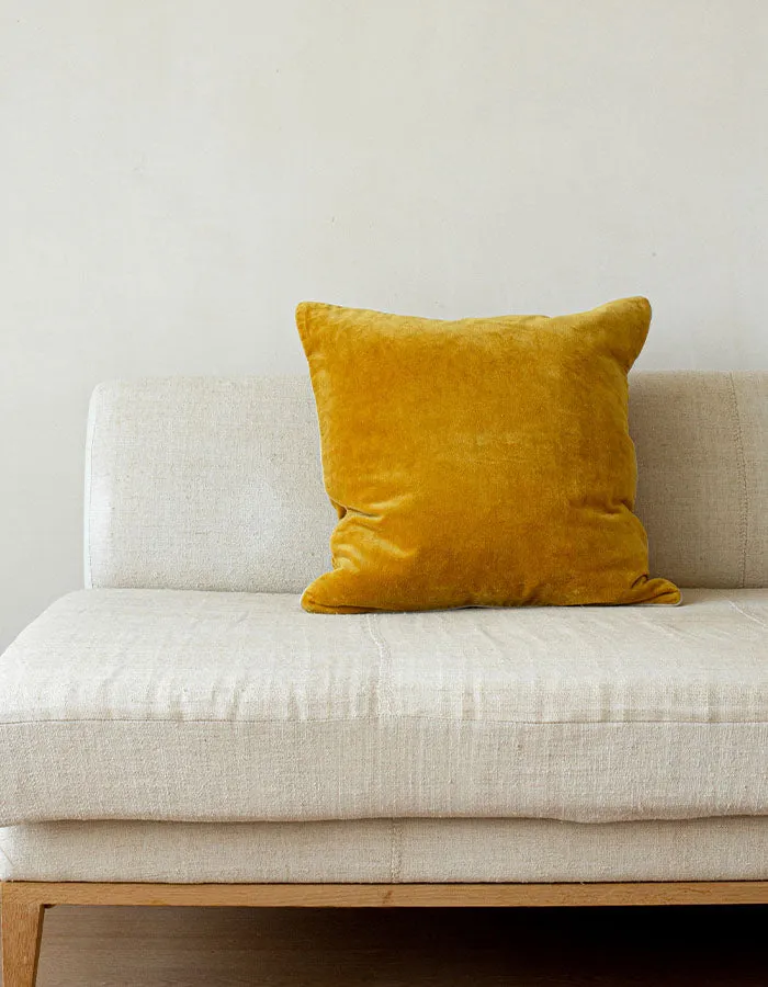 Mustard Velvet Cushion