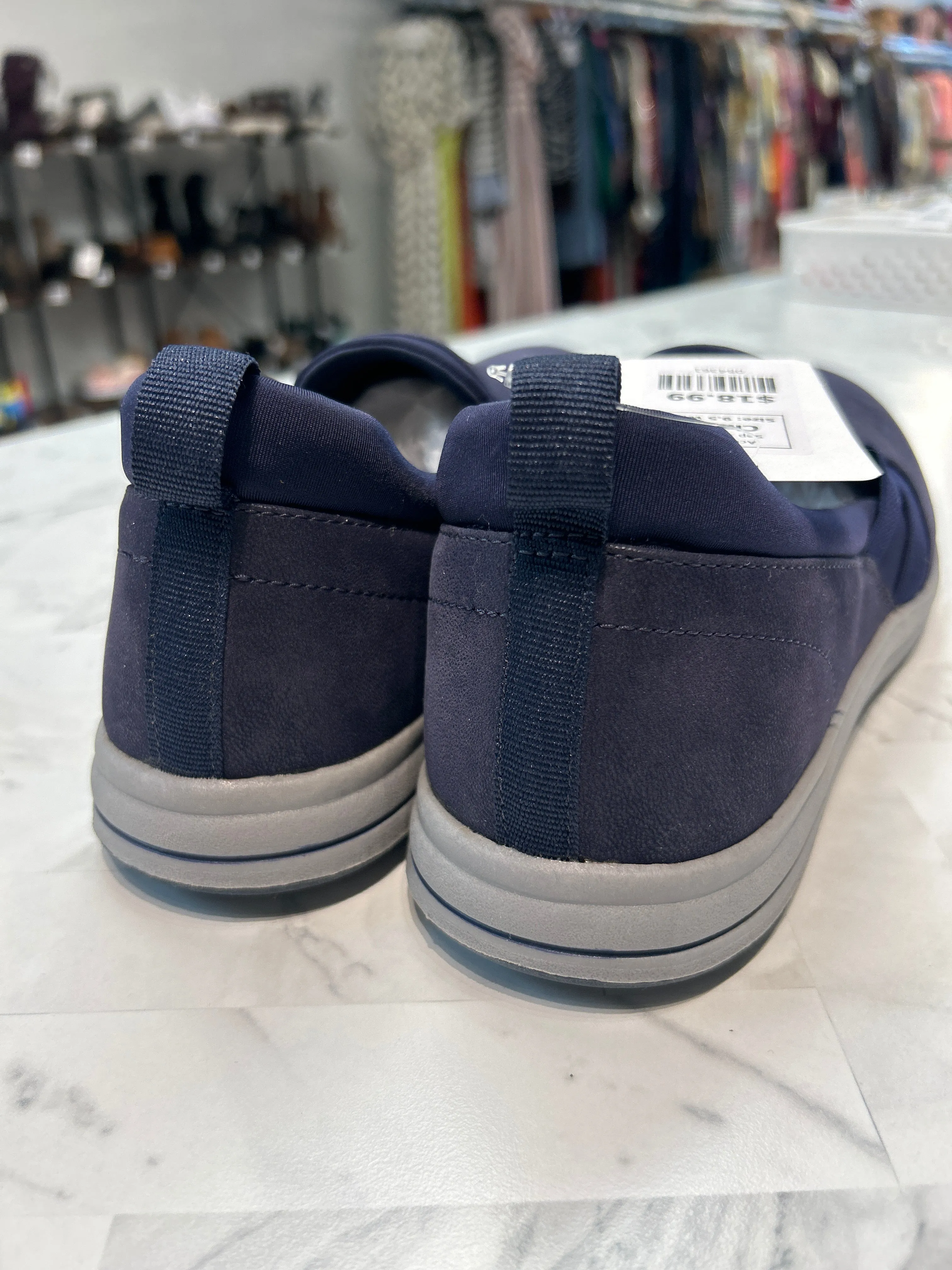 New Clarks Breeze Bali Navy Shoes, 9.5 Wide