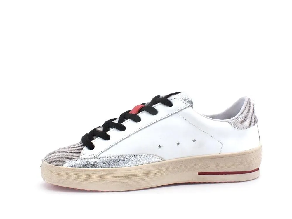 OKINAWA Low Plus Limited Sneaker Cavallino Bianco Zebra 1930