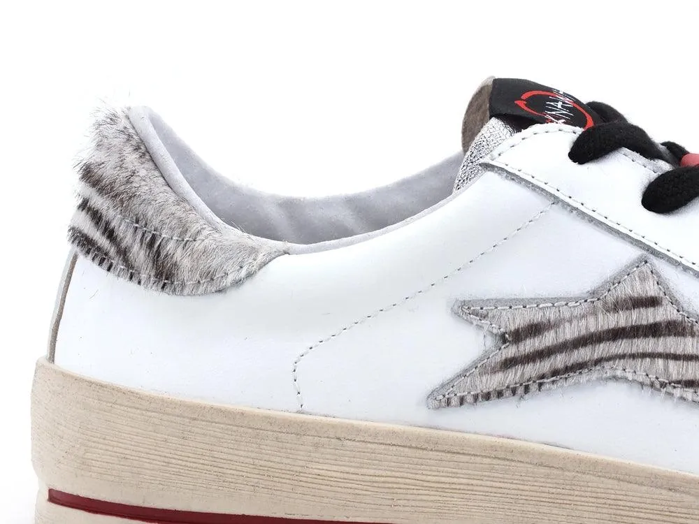 OKINAWA Low Plus Limited Sneaker Cavallino Bianco Zebra 1930