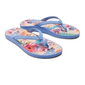 OLUKAI WOMENS PUAWE BLUE FLOWER (50% OFF FINAL SALE)