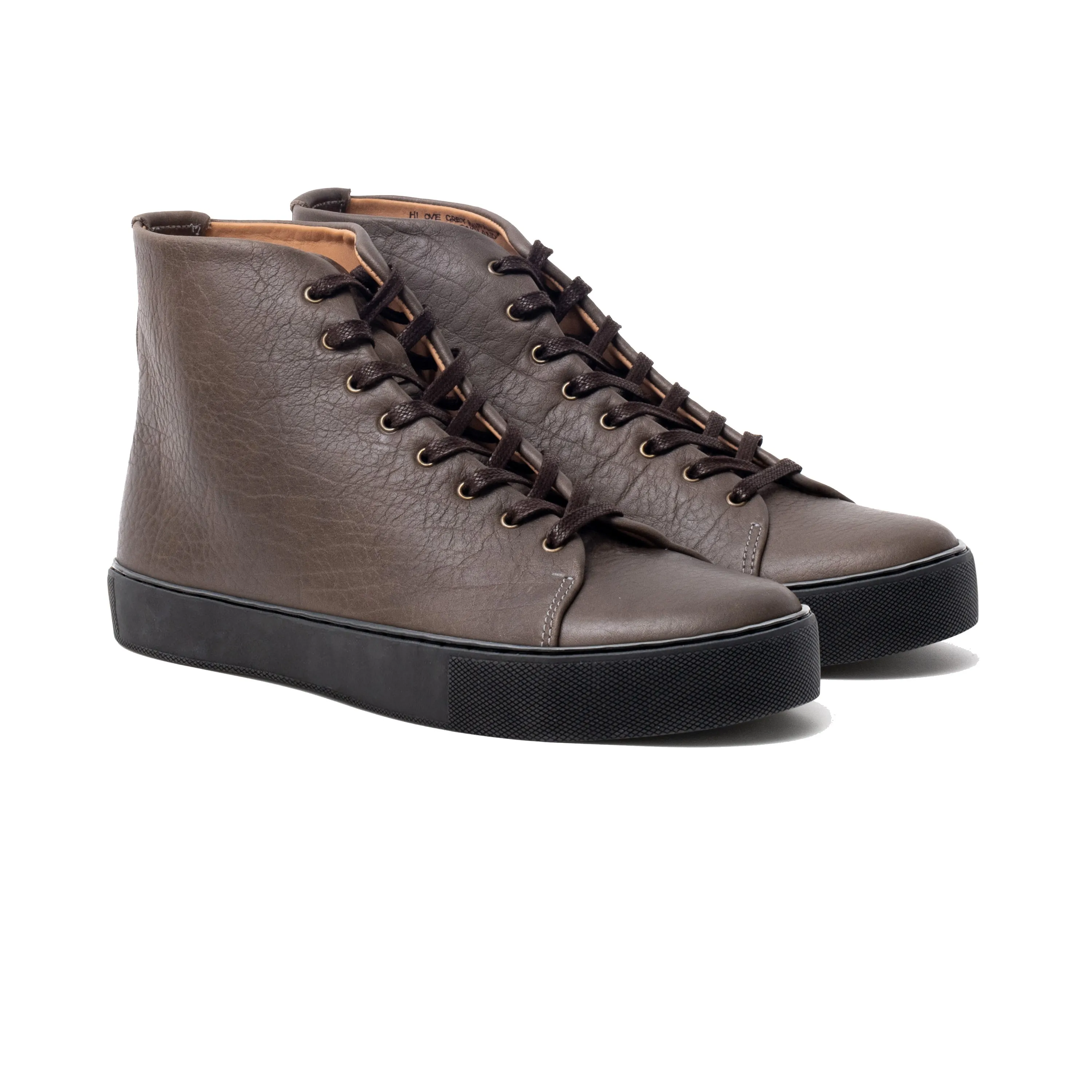 Overstone Hi Derby - Grey Horween Buffalo