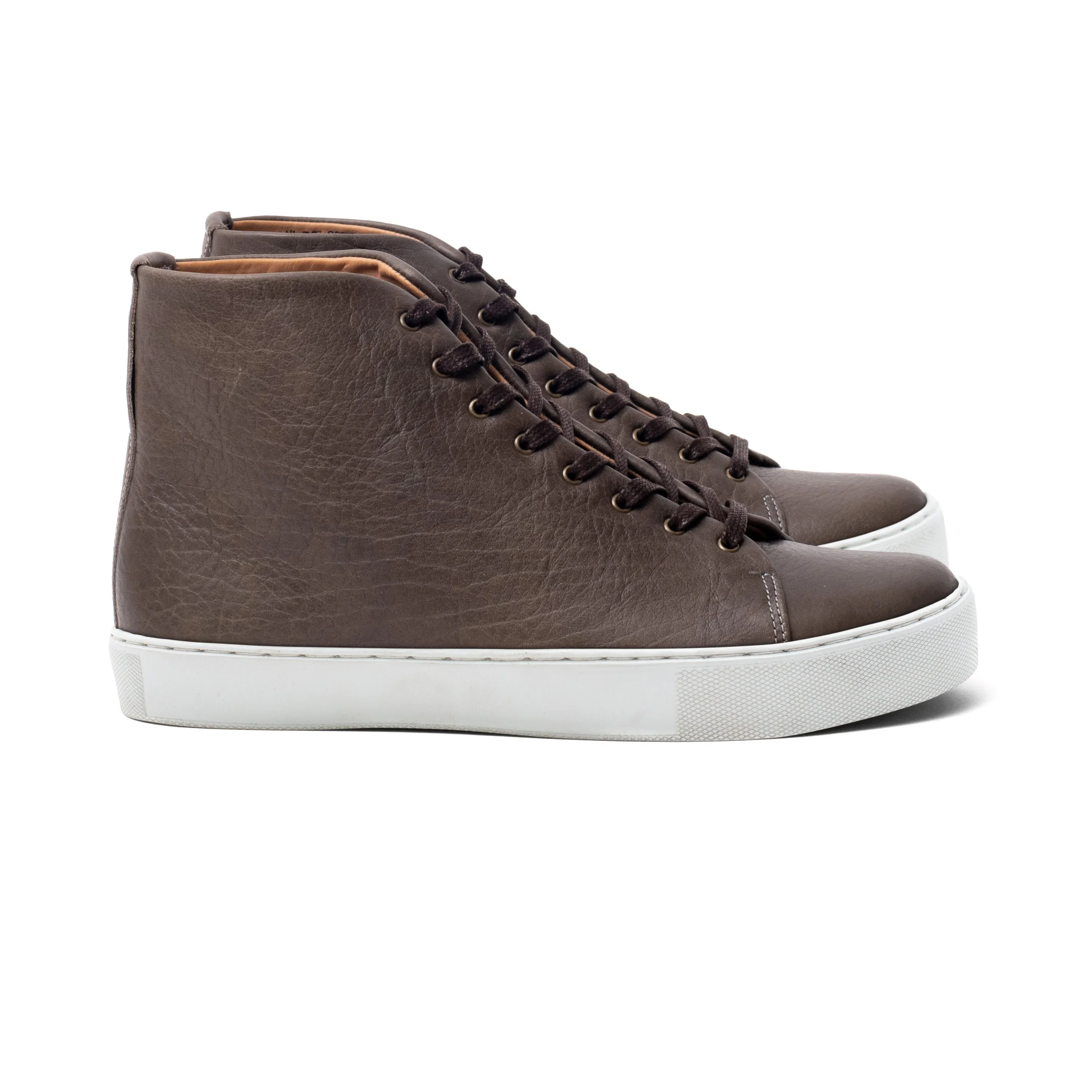 Overstone Hi Derby - Grey Horween Buffalo