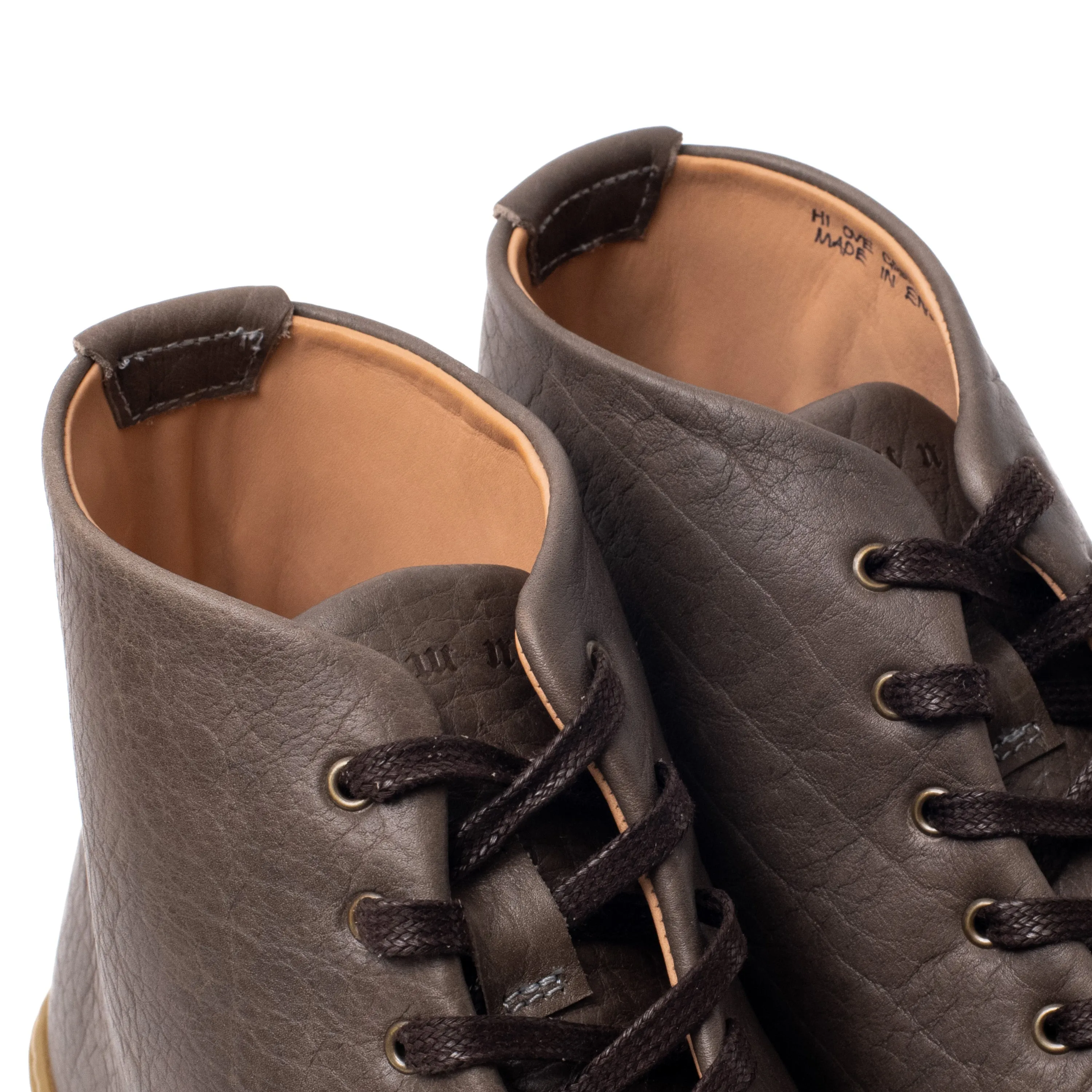 Overstone Hi Derby - Grey Horween Buffalo