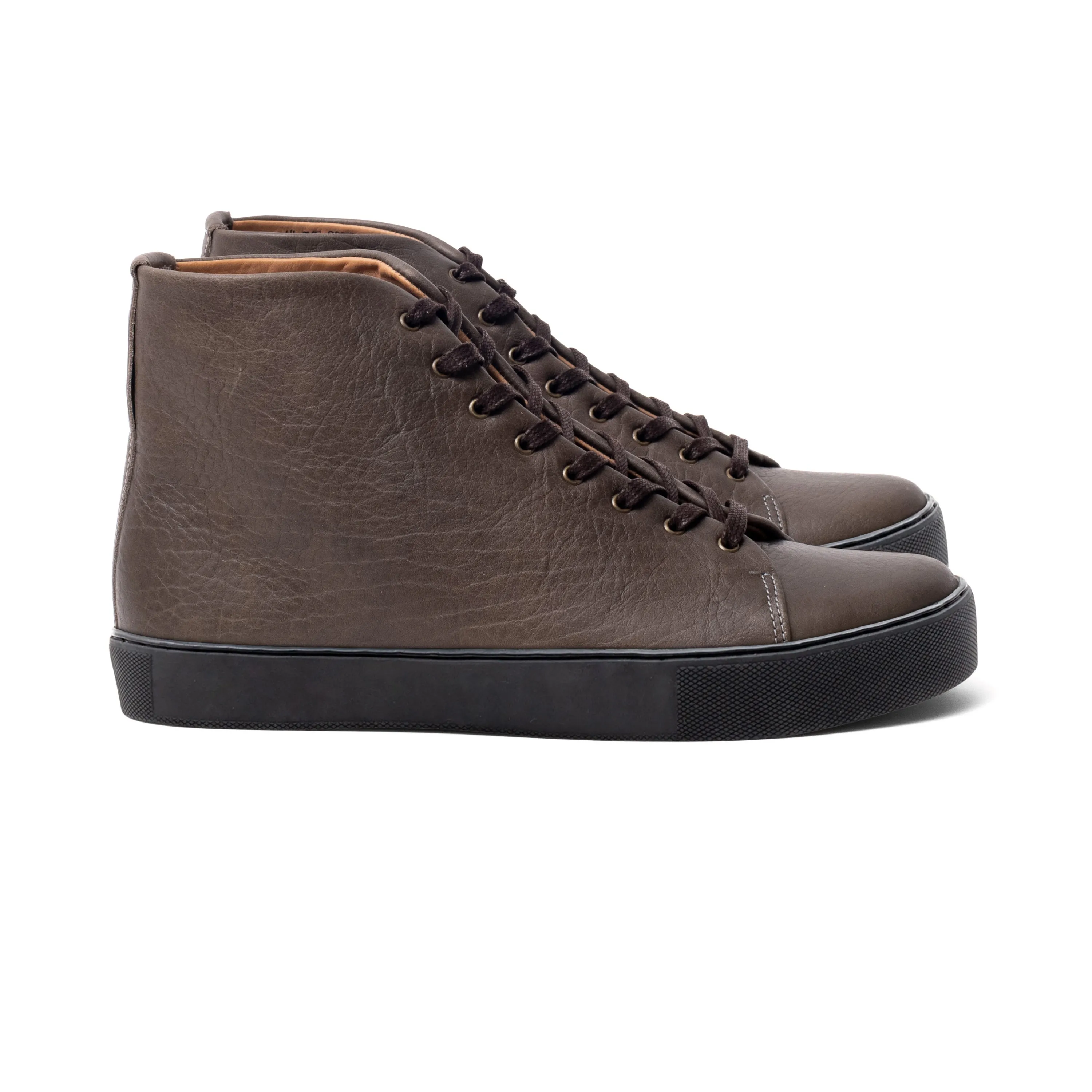 Overstone Hi Derby - Grey Horween Buffalo