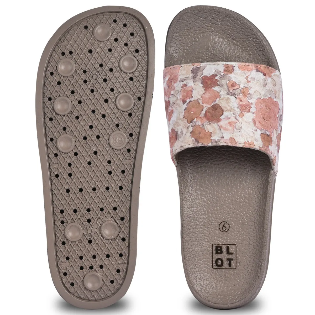 Paragon  K10906L Women Casual Slides | Stylish Sliders for Everyday Use for Ladies | Trendy & Comfortable Slippers with Cushioned Soles