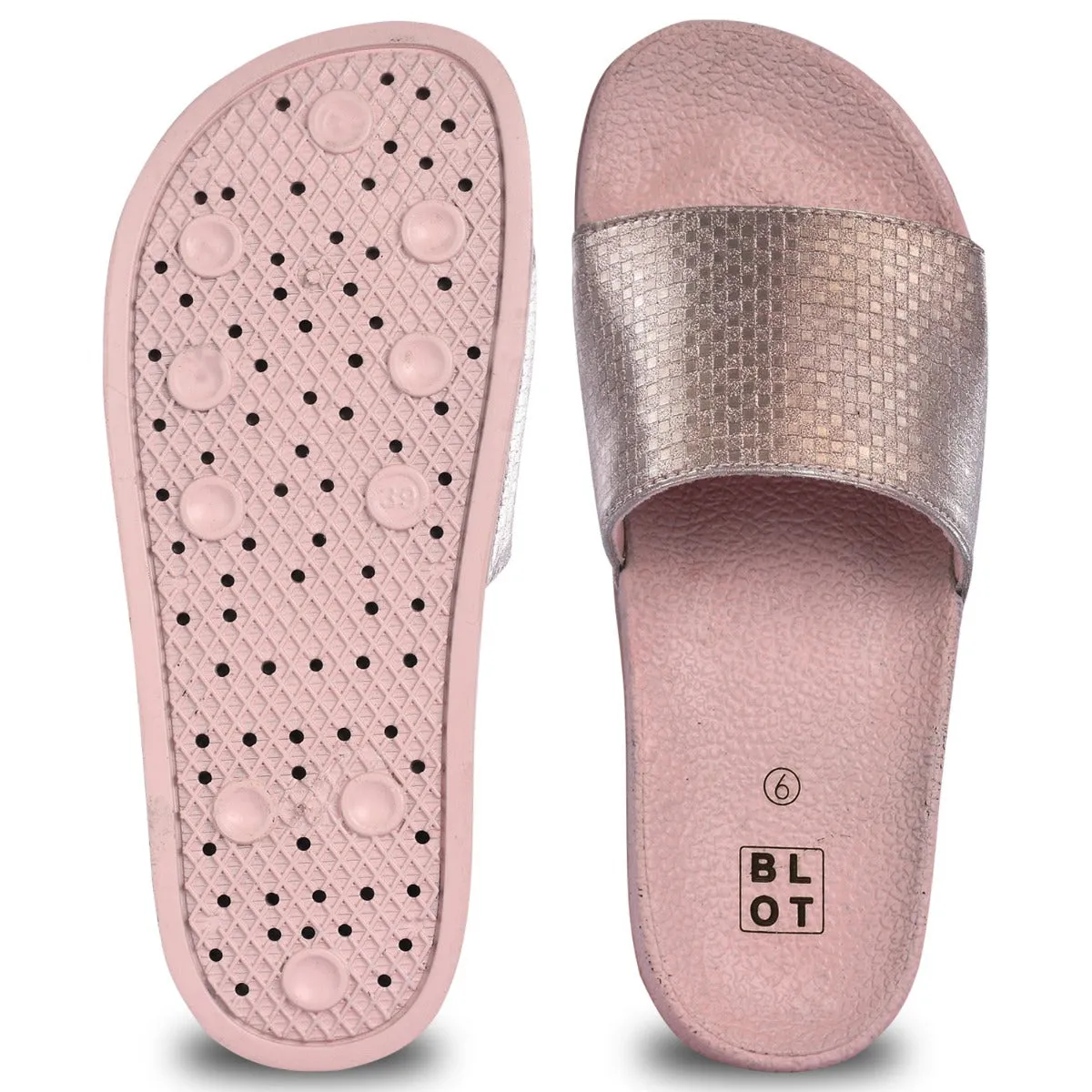 Paragon  K10908L Women Casual Slides | Stylish Sliders for Everyday Use for Ladies | Trendy & Comfortable Slippers with Cushioned Soles