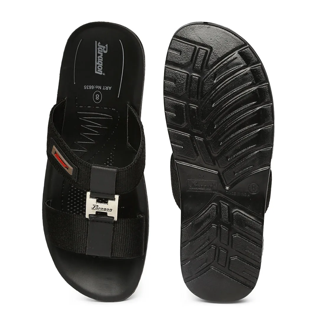 Paragon PU6635G Men Stylish Lightweight Flipflops | Comfortable with Anti skid soles | Casual & Trendy Slippers | Indoor & Outdoor