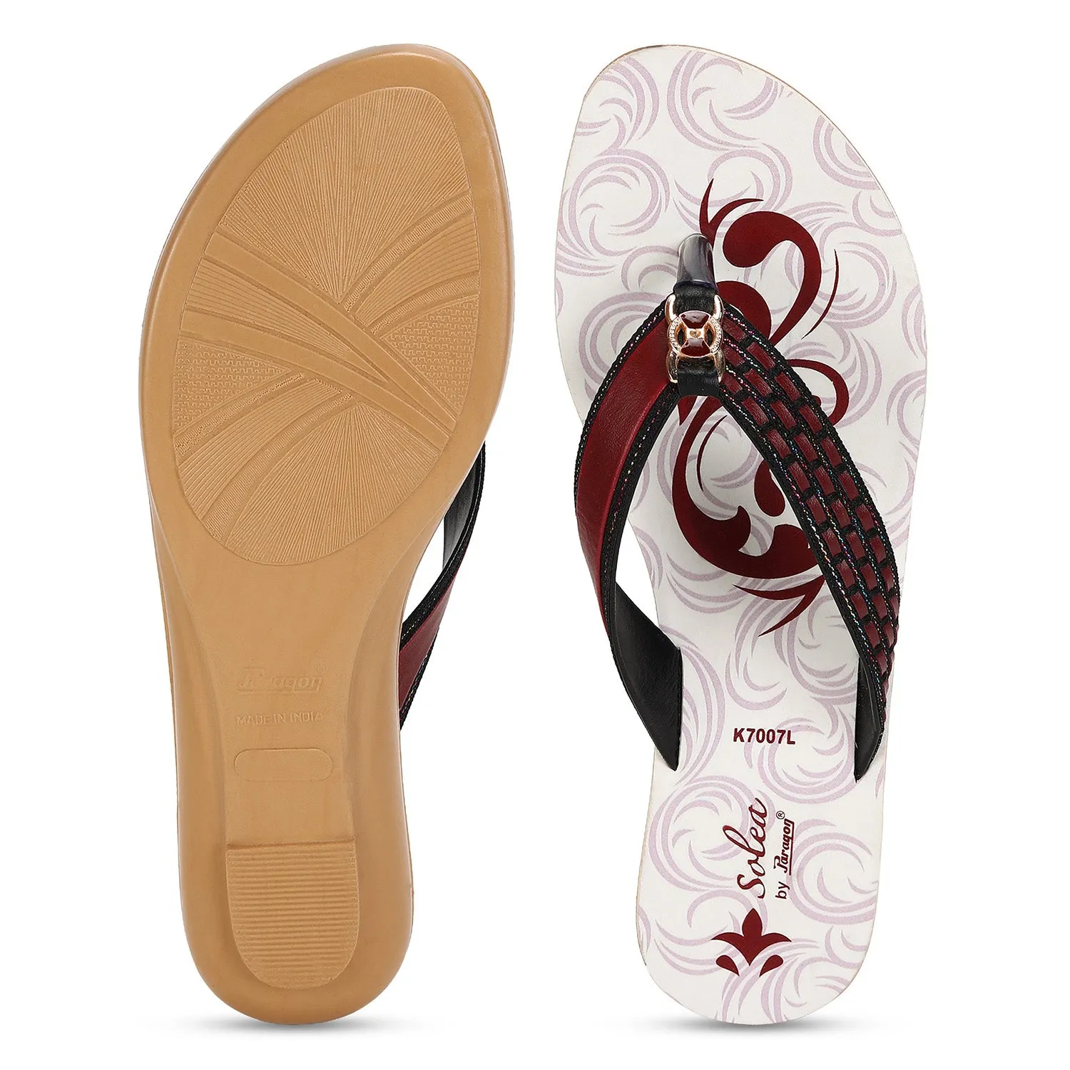 Paragon  PUK7007L Women Sandals | Casual & Formal Sandals | Stylish, Comfortable & Durable | For Daily & Occasion Wear