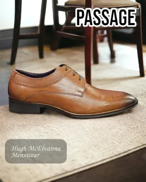 Passage TAN Laced Shoes - JH-Esco