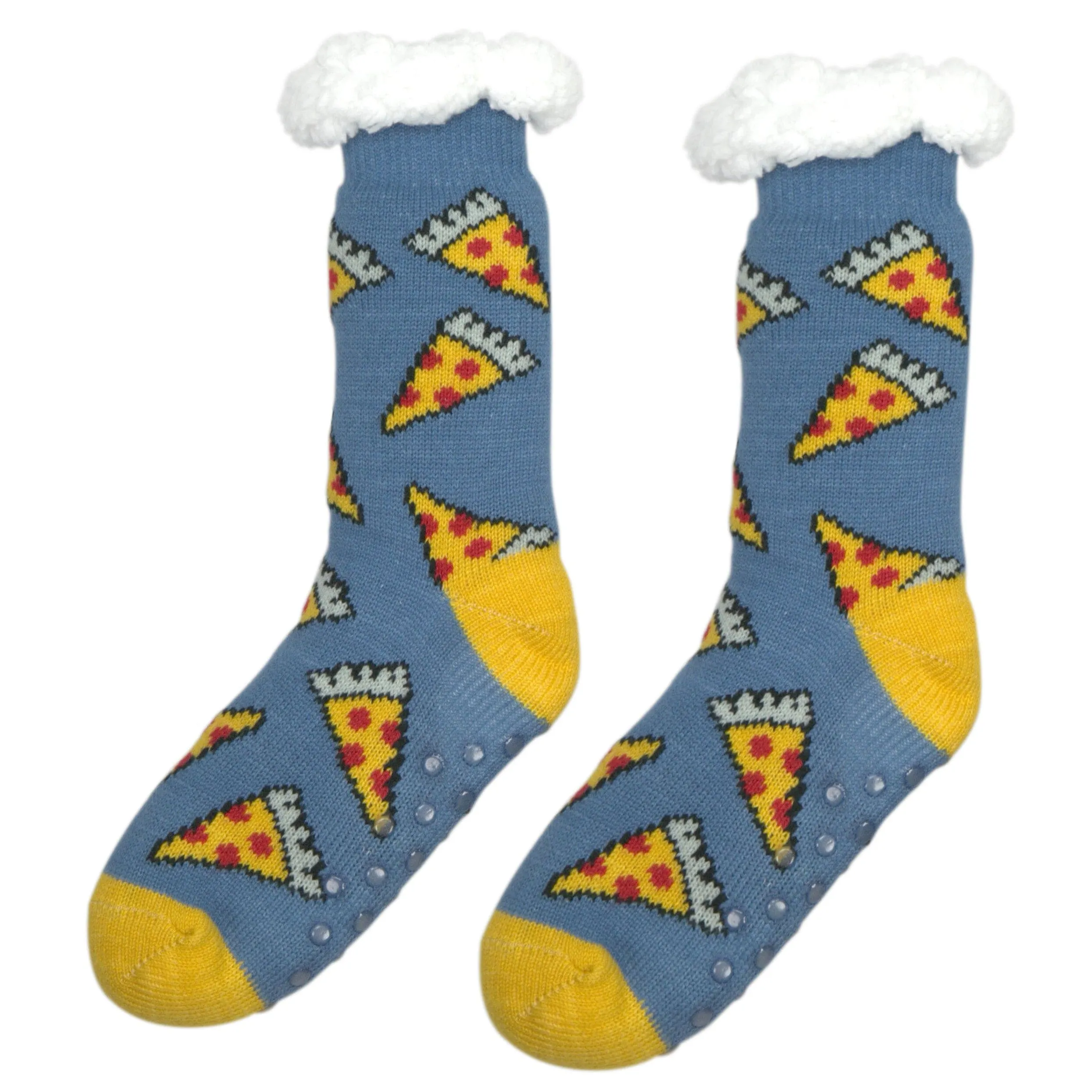 Pizza Time Sherpa Slipper Socks