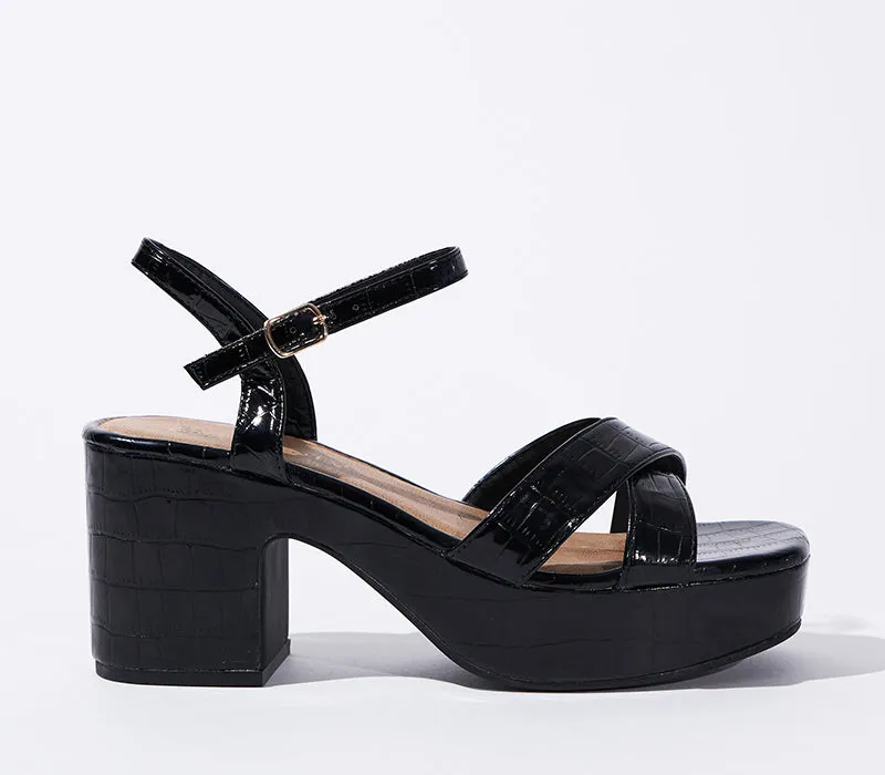 Platform Block Heel