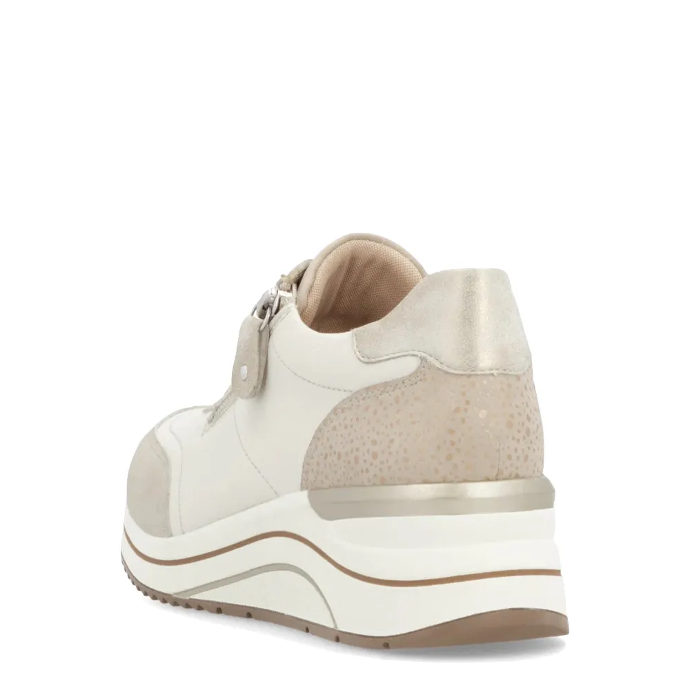 Remonte Women's Eleni 00 Wedge Sneaker in Ginger