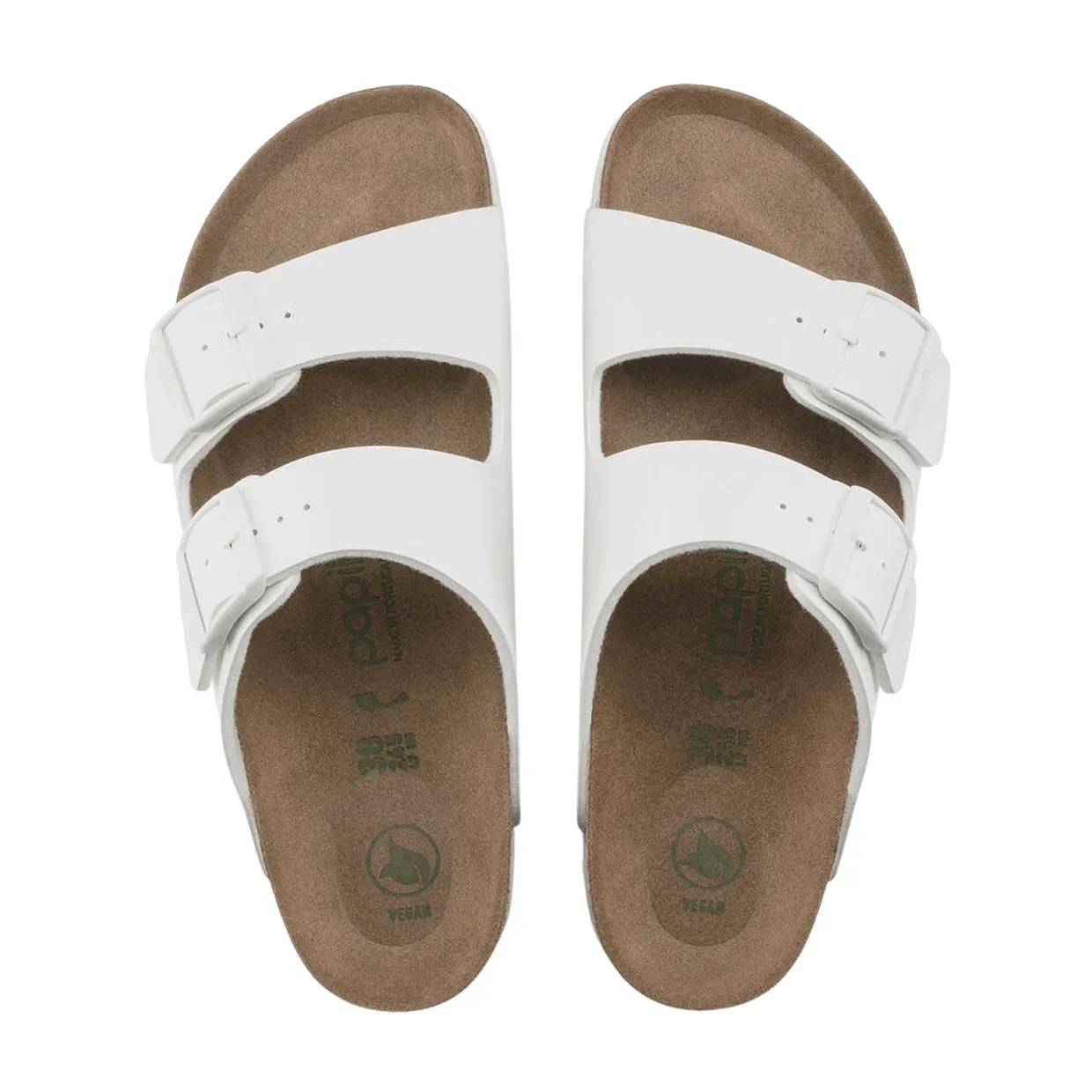 Sandali Birkenstock Arizona Platform Vegan Bianco