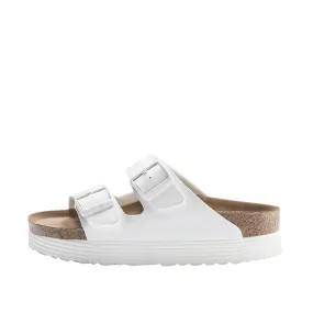 Sandali Birkenstock Arizona Platform Vegan Bianco