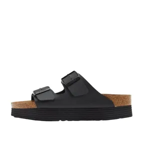 Sandali Birkenstock Arizona Platform Vegan Nero