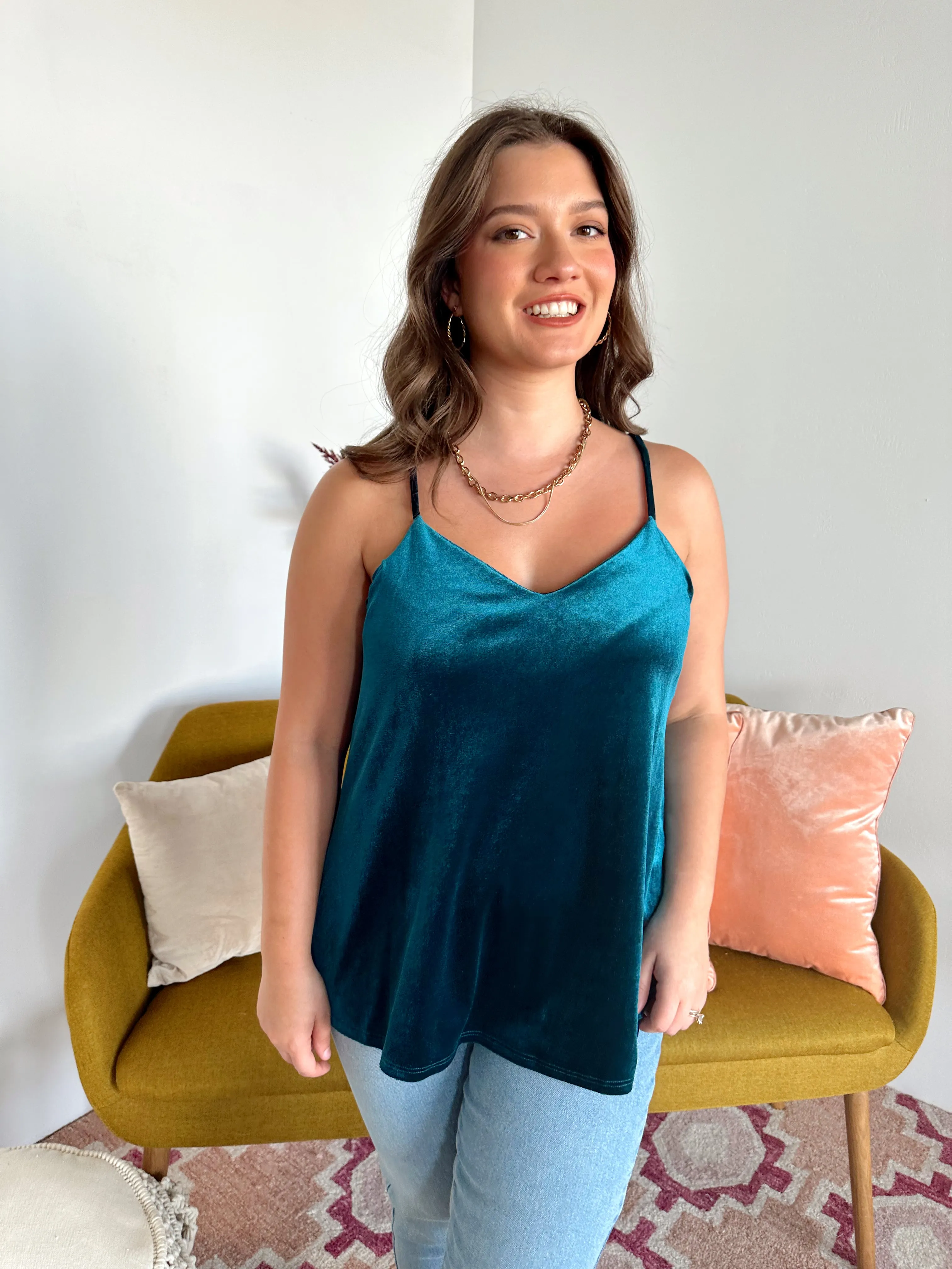 SIZE MEDIUM Velvet Crushin' Cami Top