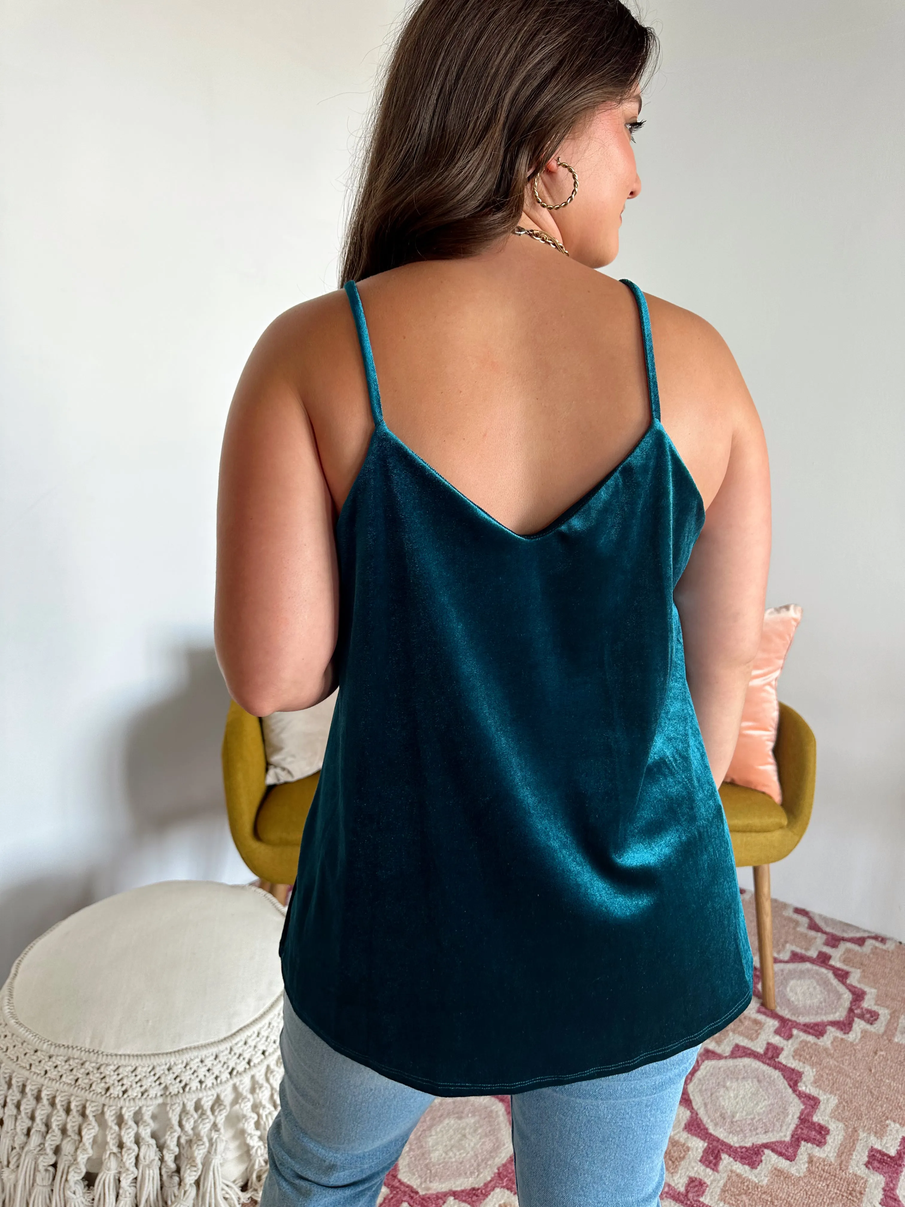 SIZE MEDIUM Velvet Crushin' Cami Top