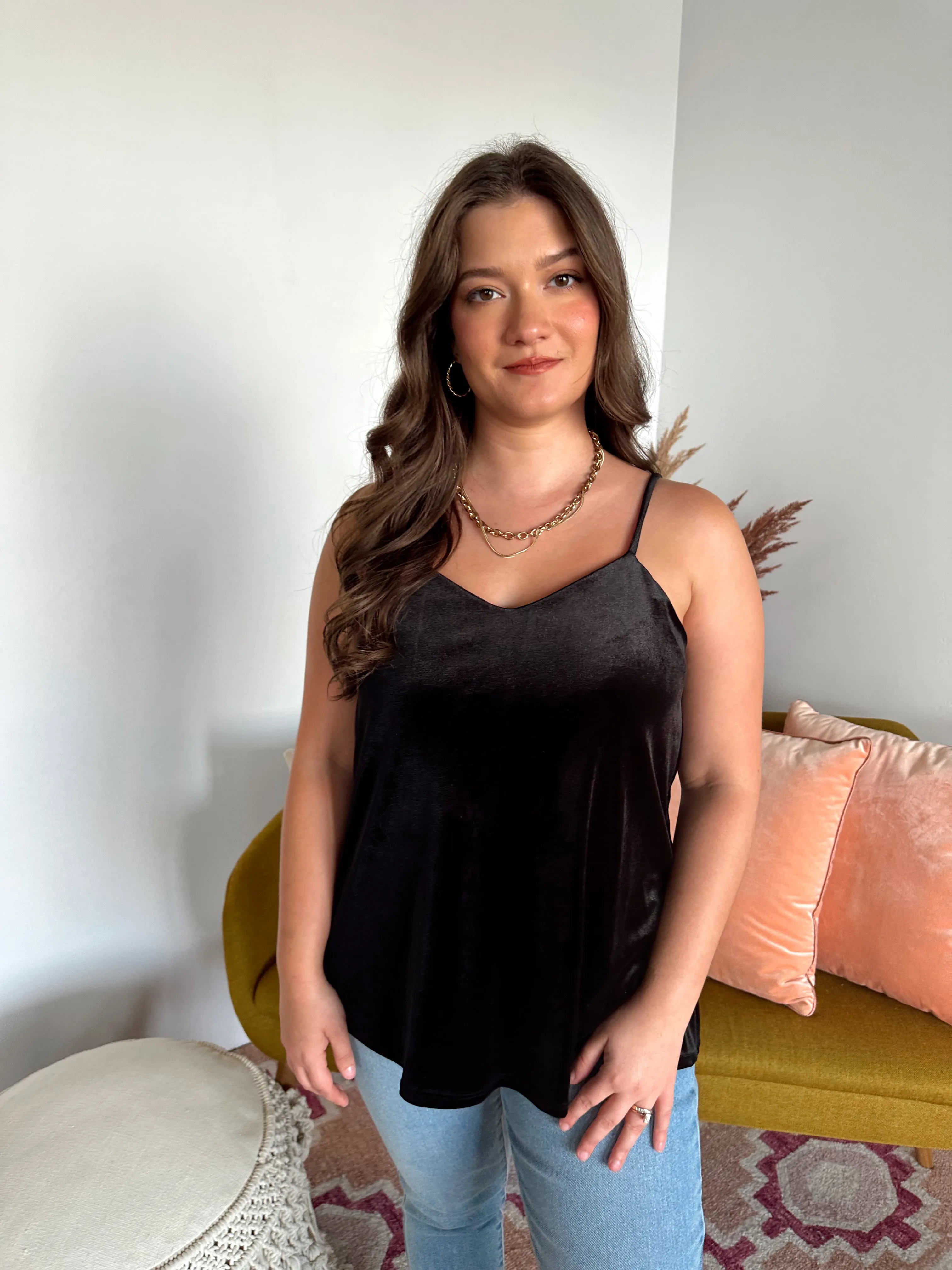 SIZE MEDIUM Velvet Crushin' Cami Top