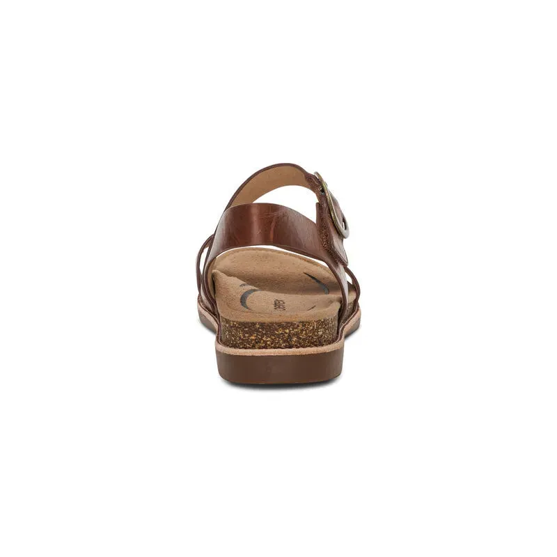 Tamara Quarter Strap Sandal - Walnut